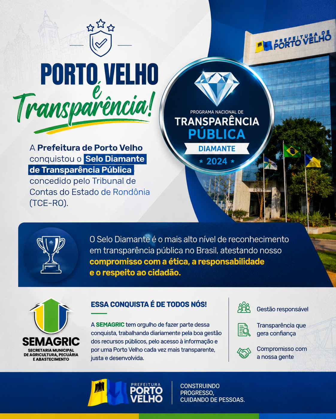 Selo Diamante em Transparencia