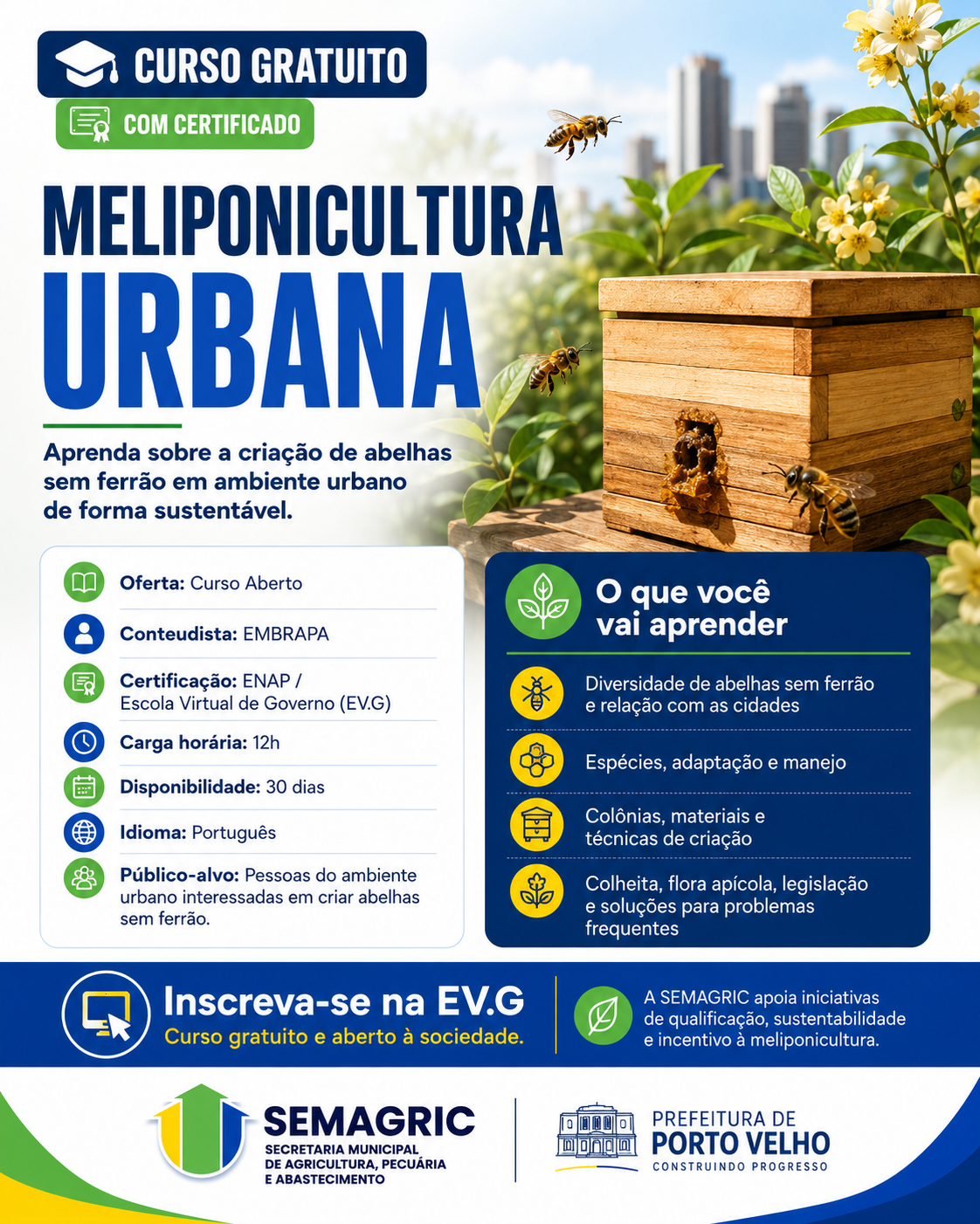 Curso Gratuito de Meliponicultura