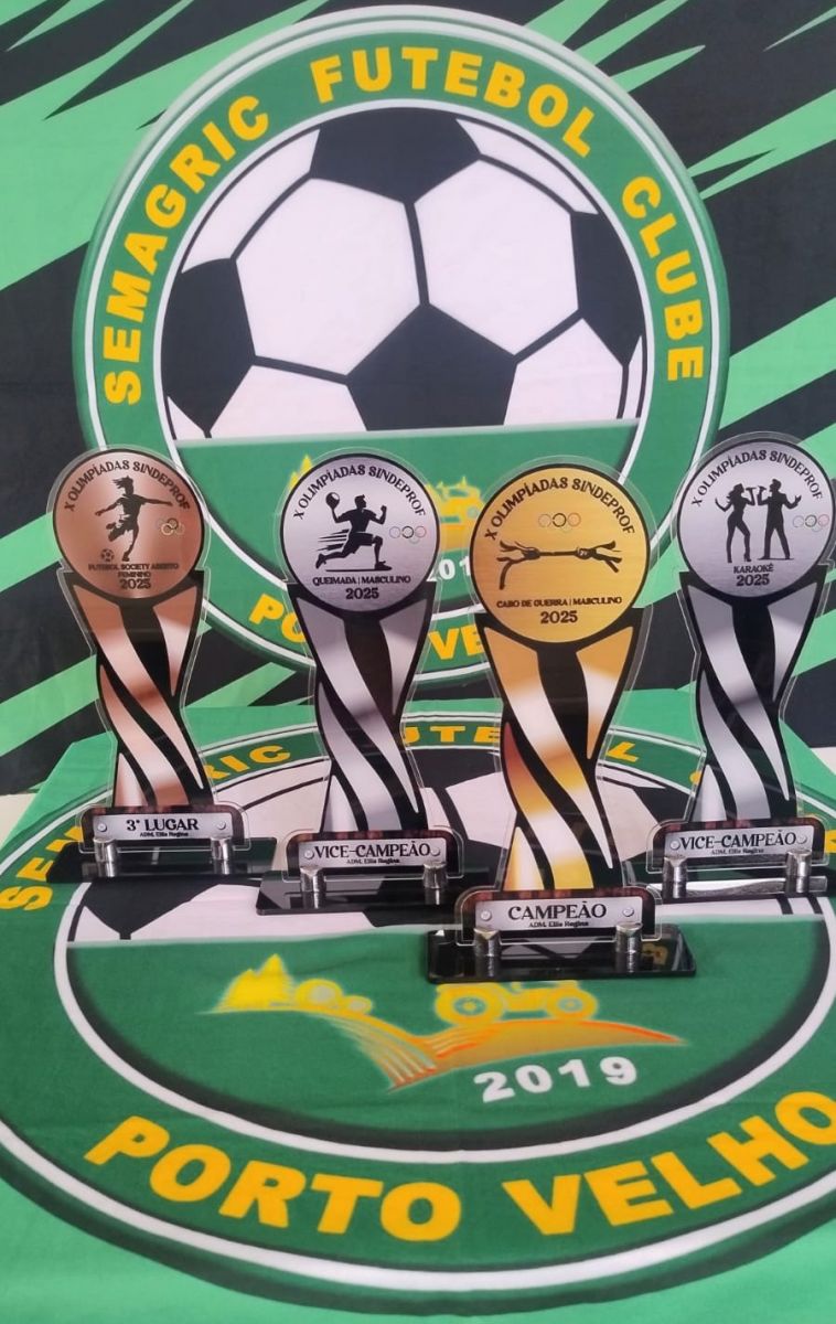 Houve trofeu para os ganhadores das competições