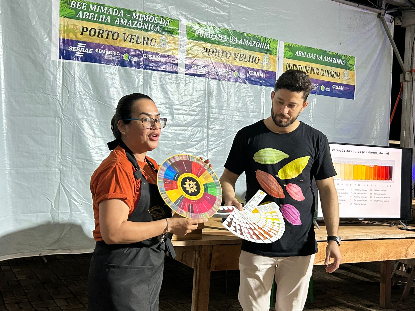 Especialistas abordaram temas como manejo de colmeias, características do mel, variações de cor e sabor