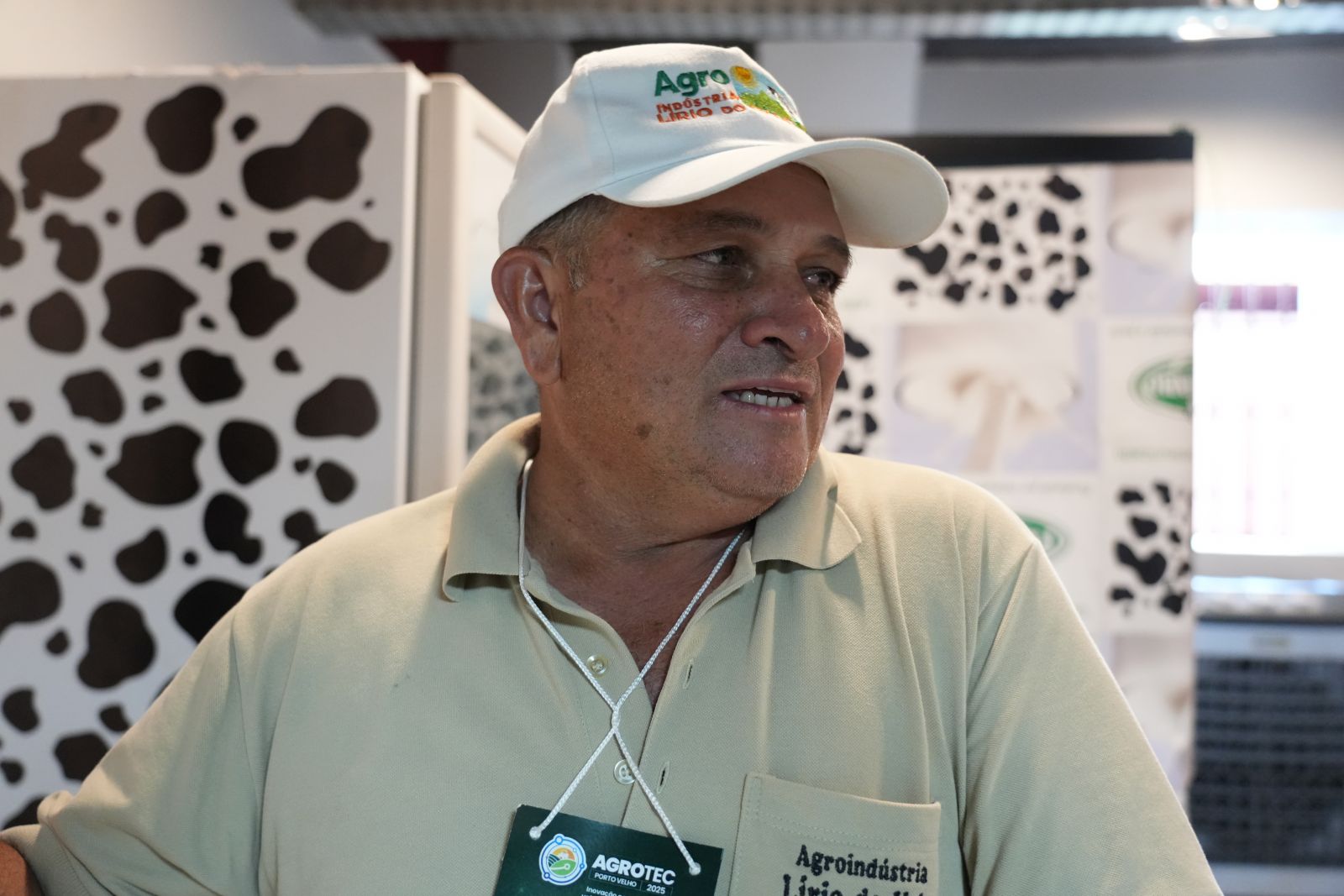 Produtor de Rio Crespo, Zé Bagunça leva a identidade da agricultura familiar ao Pavilhão Delícias do Campo, na Agrotec