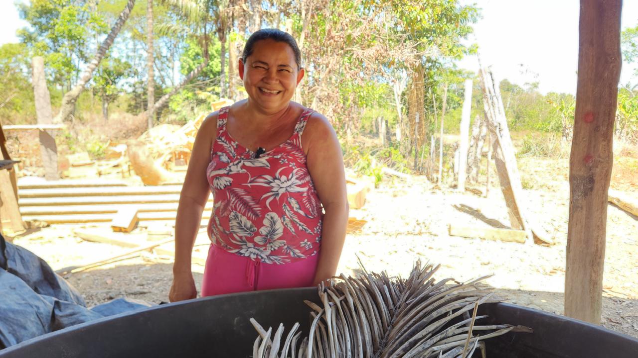 Para Raimunda Luiza a tradição do trabalho rural é uma herança de família