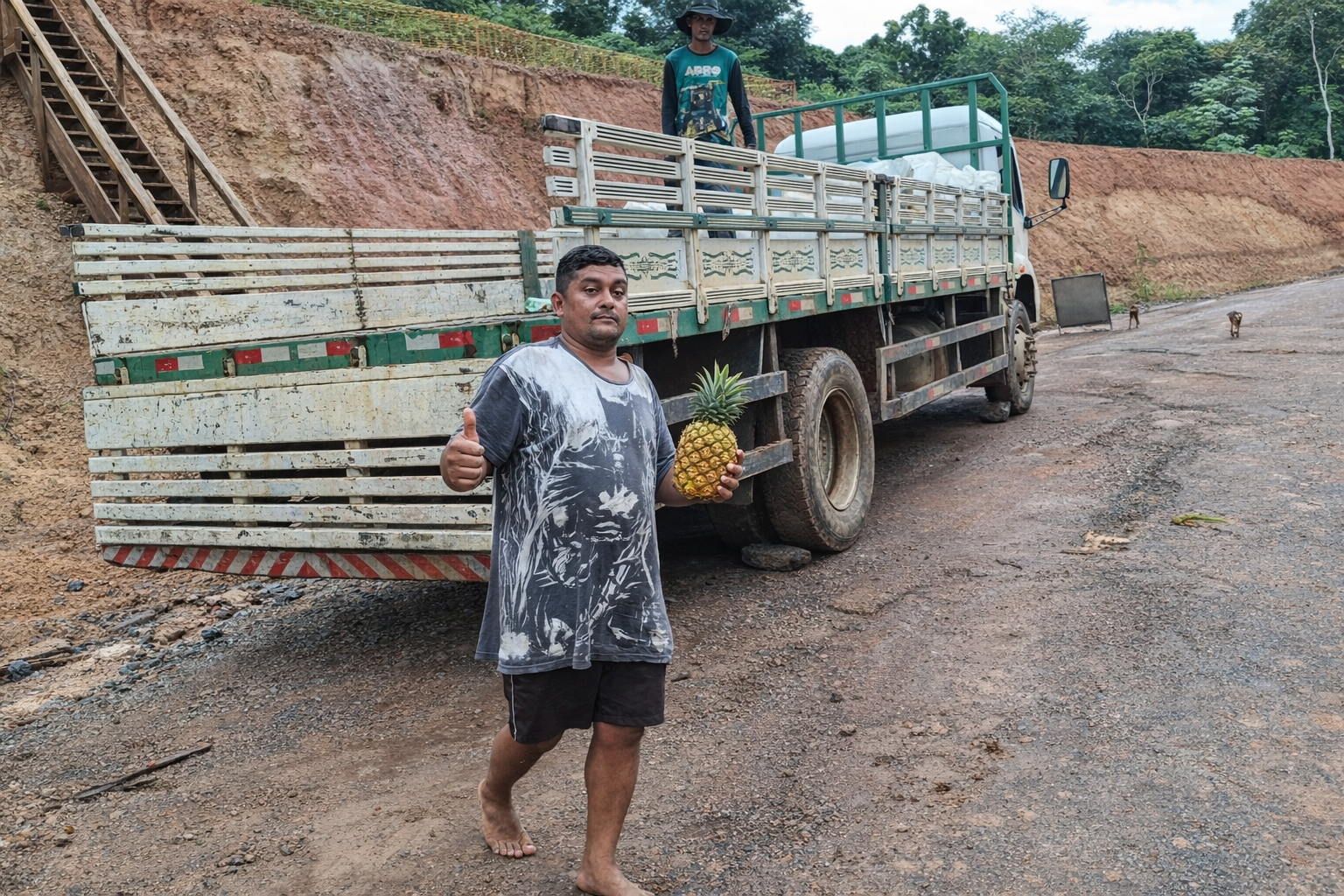 Moisés Rocha do Carmo é um dos produtores rurais beneficiados pelo transporte gratuito da produção agrícola